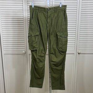 Incotex Women's Green Slim Fit Cargo Pants Size 30